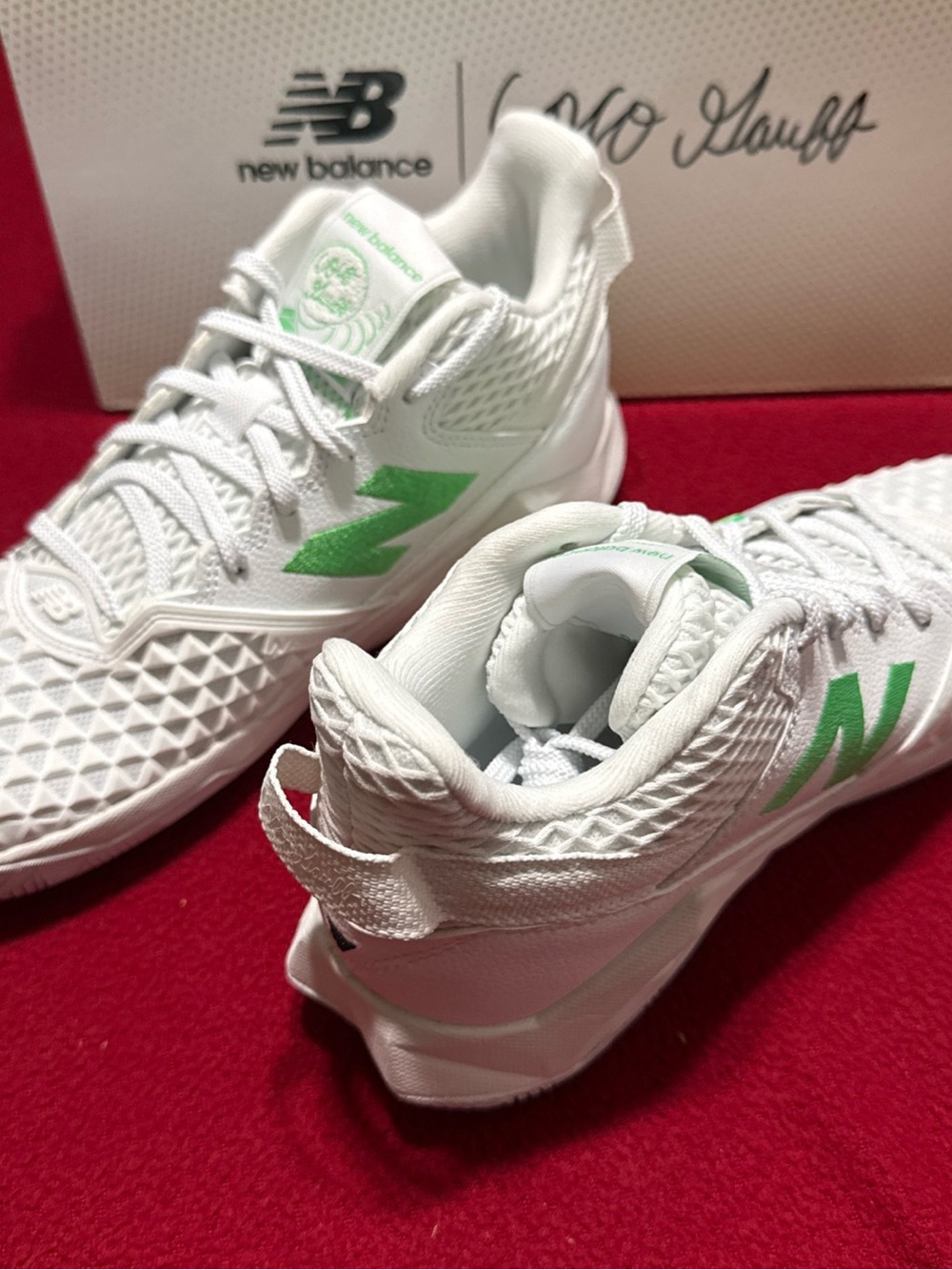 New Balance Coco CG2 White Green Tennis Shoes Sz 7.5W / 6M